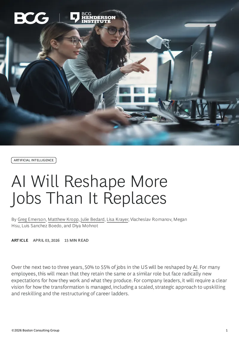 Impact of AI on Job Reshaping and Automation
