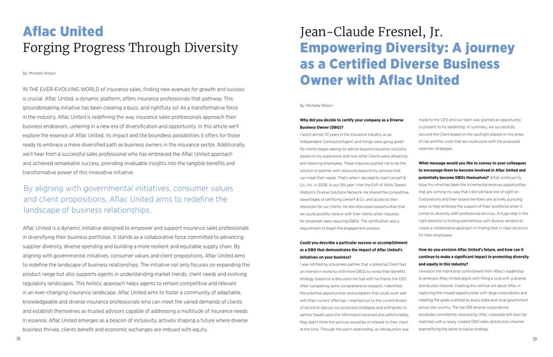 Aflac United Initiative for Diverse Business Owners