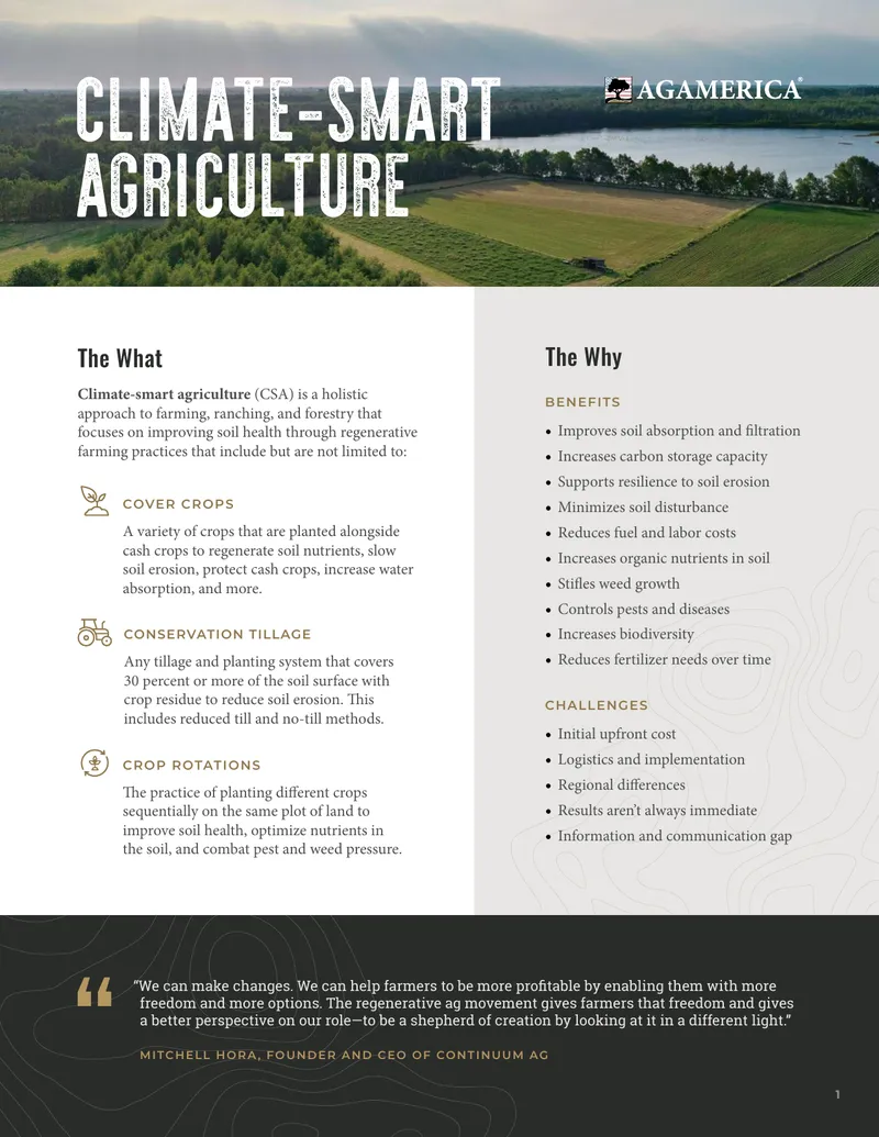 Climate-Smart Agriculture Practices and Benefits