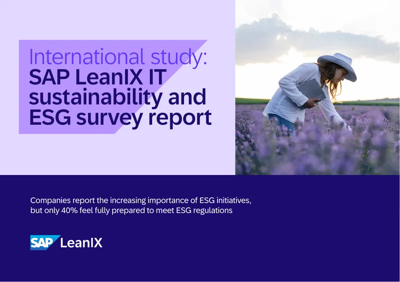 SAP LeanIX IT Sustainability and ESG Survey Report