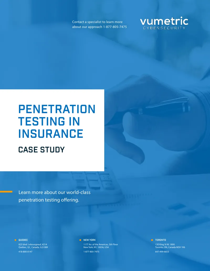 Penetration Testing Services for Insurance Council