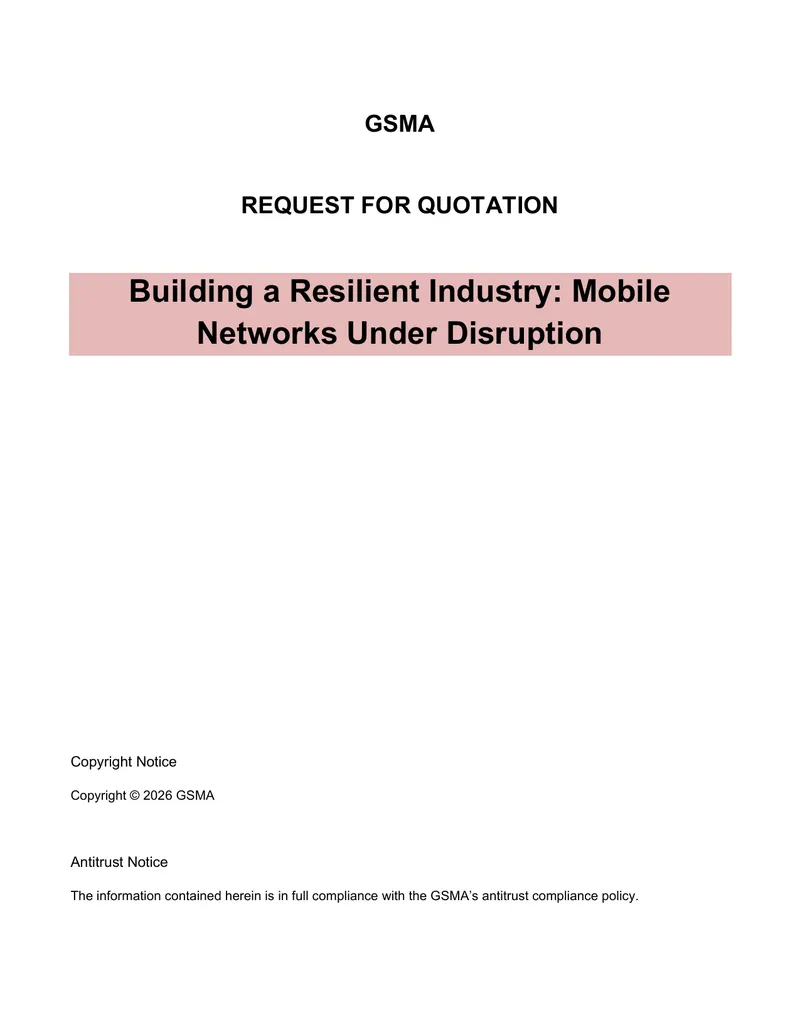 Building Resilience in Mobile Networks During Disruptions