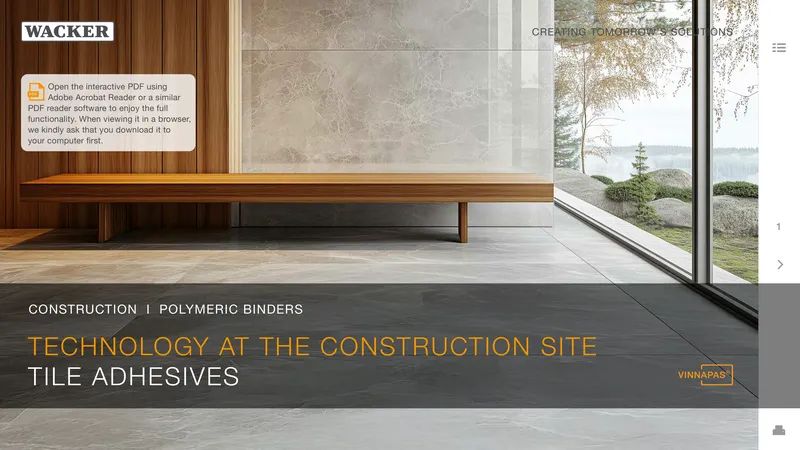 Polymeric Binders for Tile Adhesives in Construction