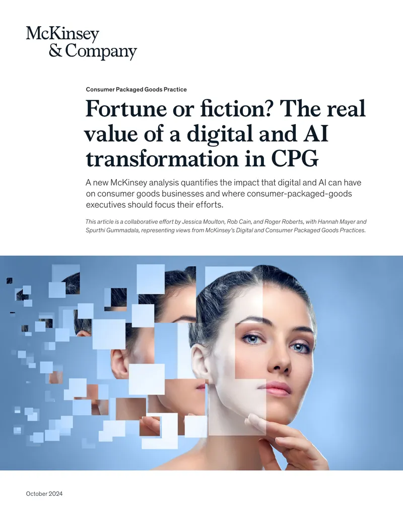 Value of Digital and AI Transformation in CPG