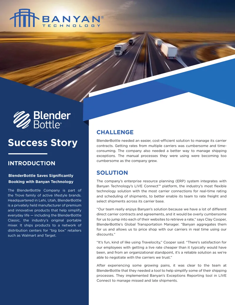 BlenderBottle Shipping Process Improvement Case Study