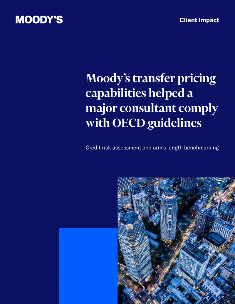 Moody's Transfer Pricing Compliance Framework