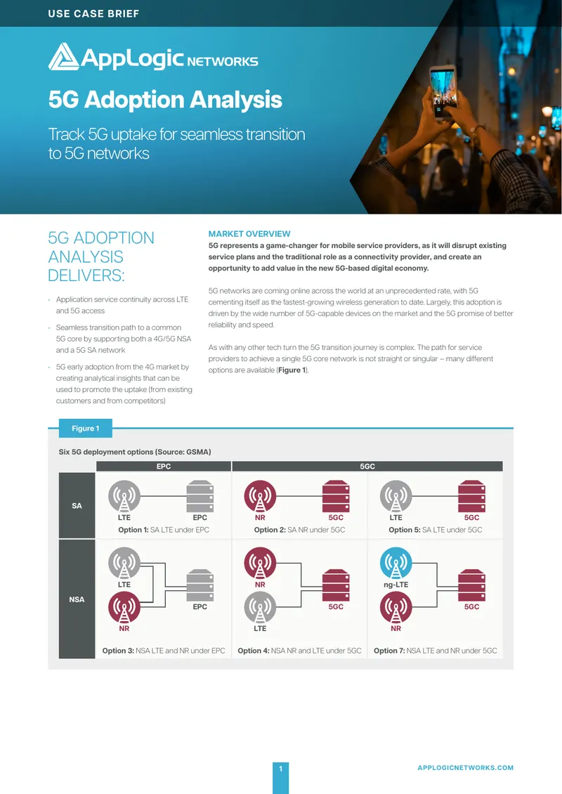 5G Adoption Analysis Use Case Brief