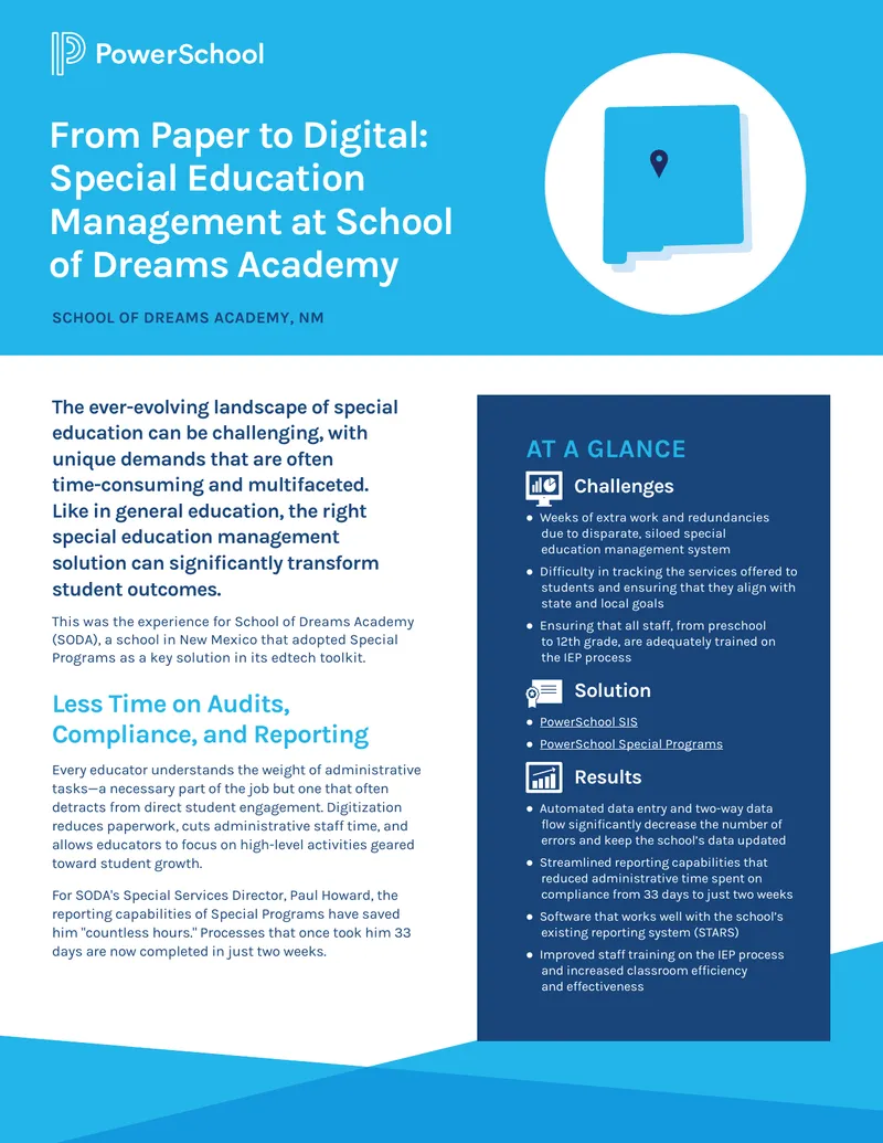 Special Education Management at School of Dreams Academy