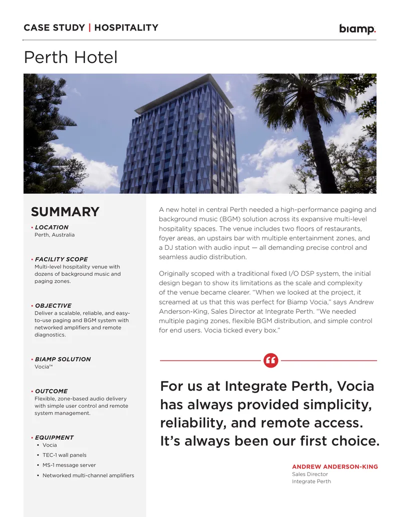 Paging and Background Music System Case Study