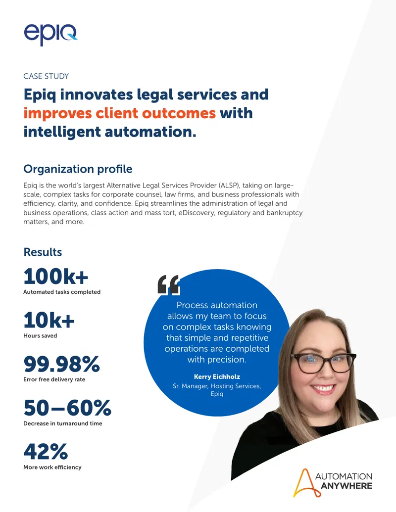Epiq Legal Services Automation Case Study