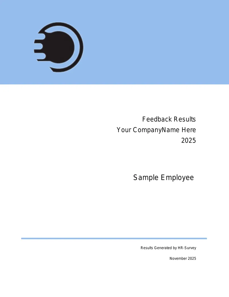 360 Degree Feedback Results Report