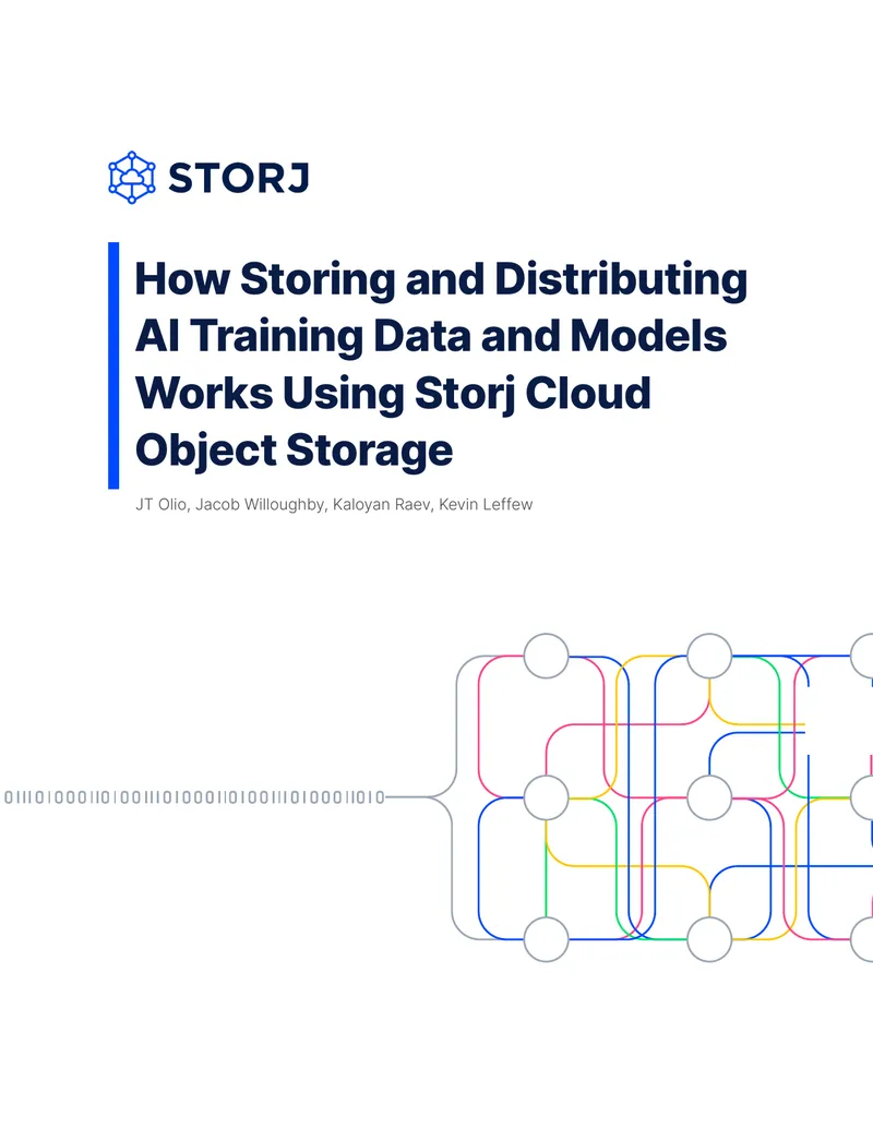 Storing and Distributing AI Training Data Using Storj