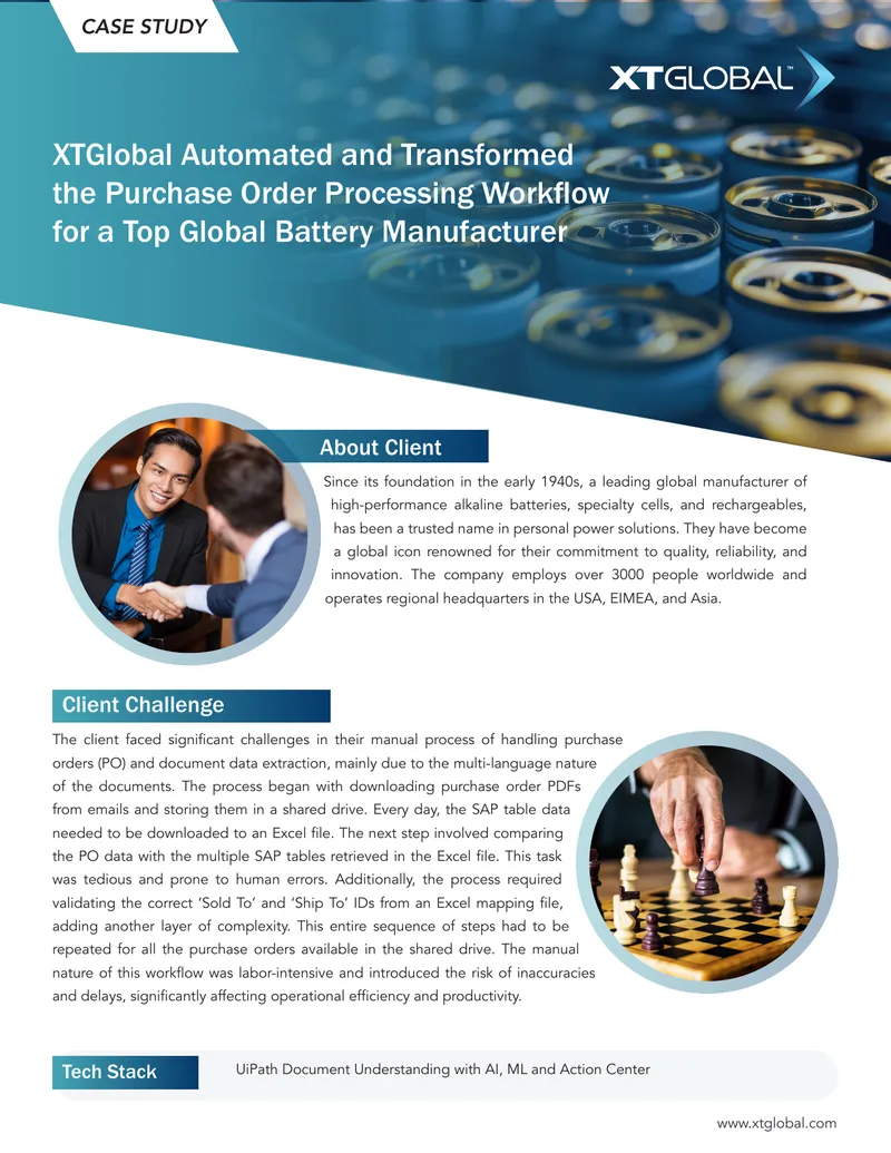 Automated Purchase Order Processing Workflow Case Study
