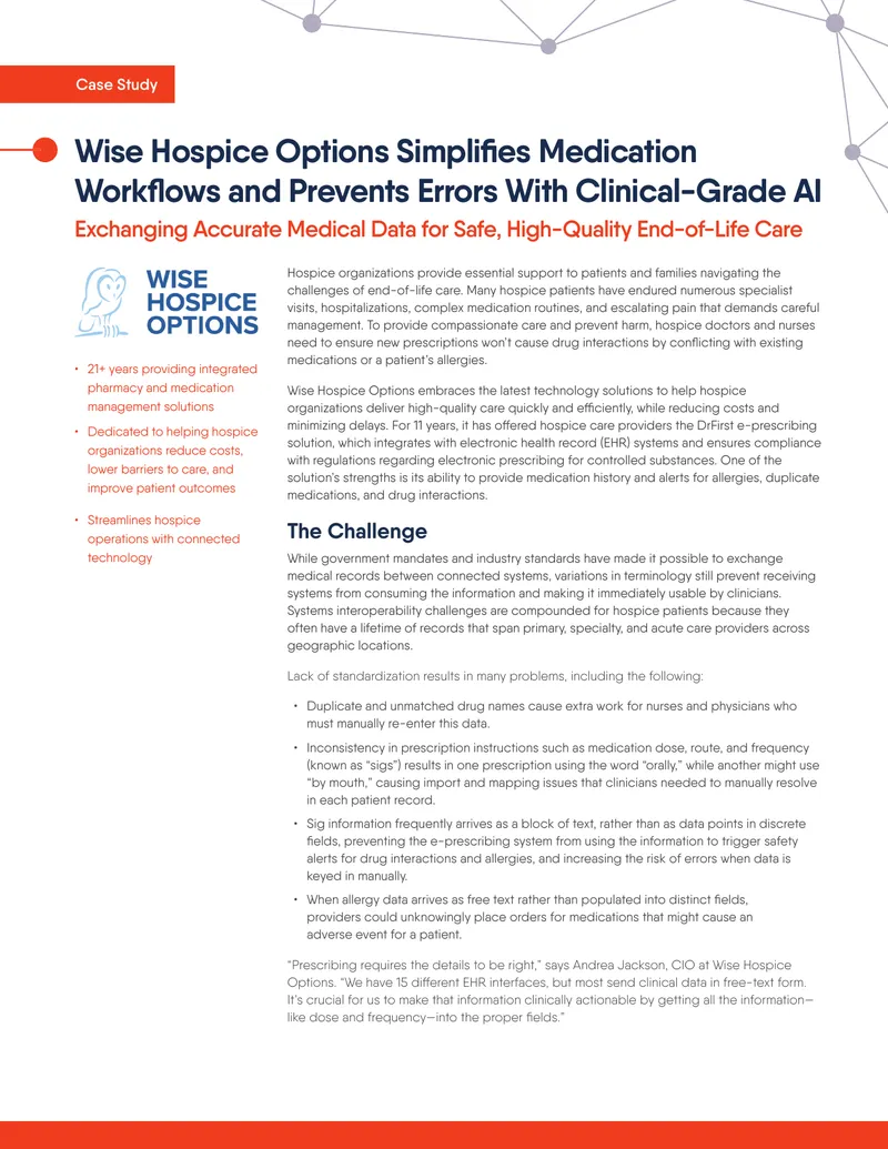 Wise Hospice Options AI Integration Case Study