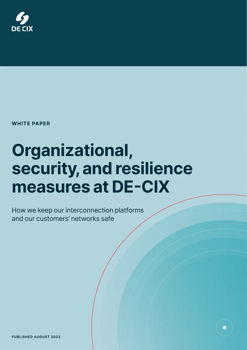Security and Resilience Measures at DE-CIX