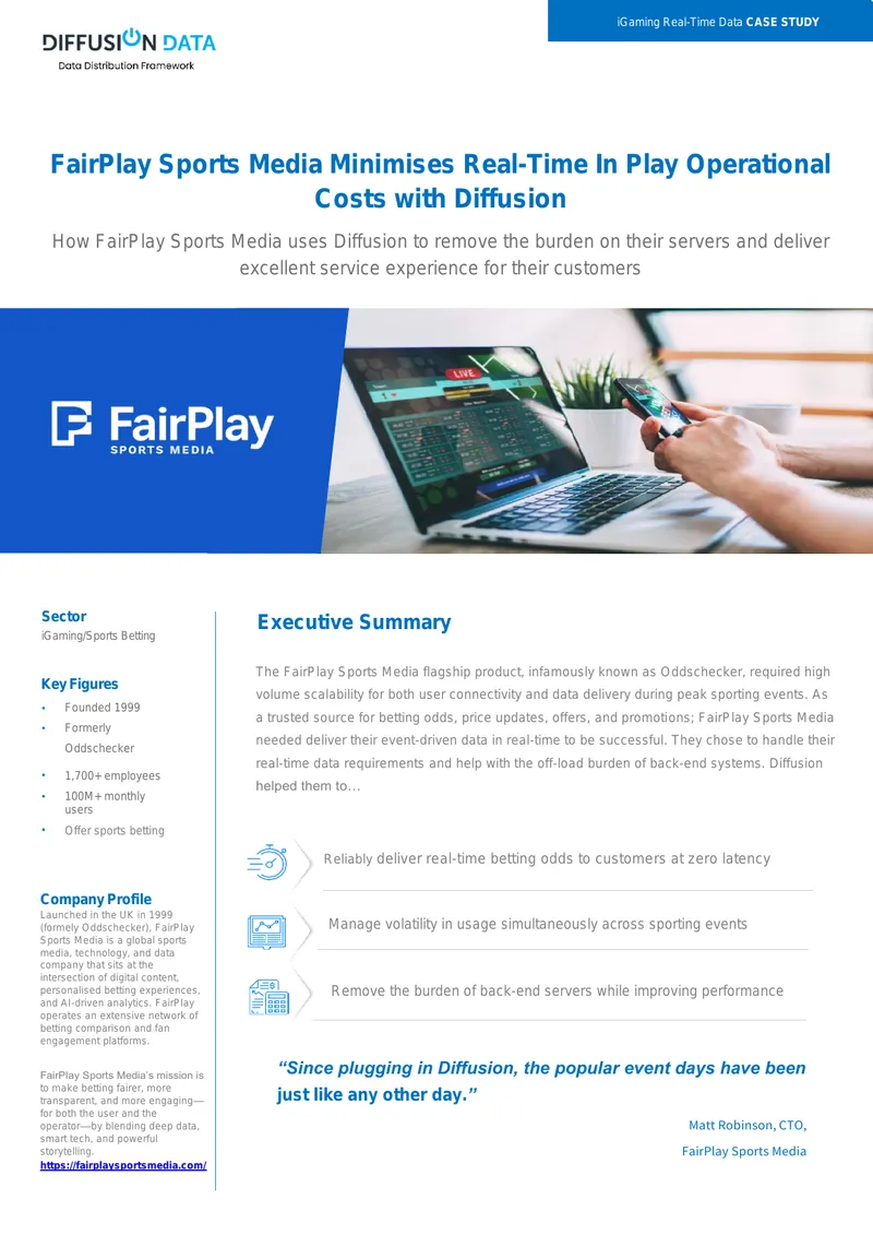 FairPlay Sports Media Case Study on Diffusion Implementation