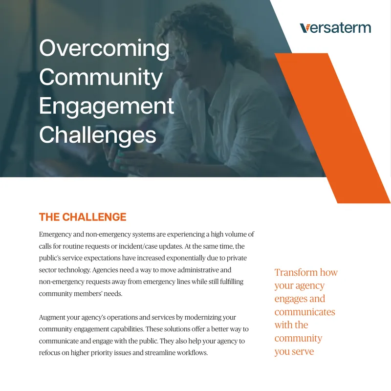 Community Engagement Solutions for Public Safety
