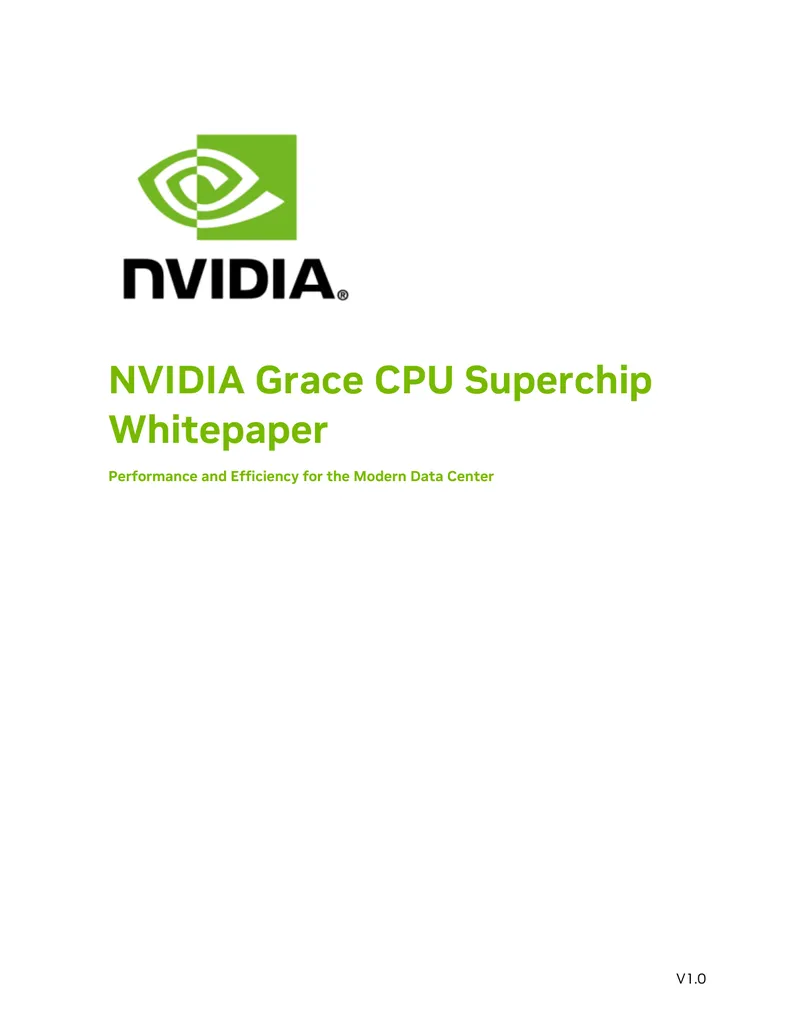 NVIDIA Grace CPU Superchip Whitepaper