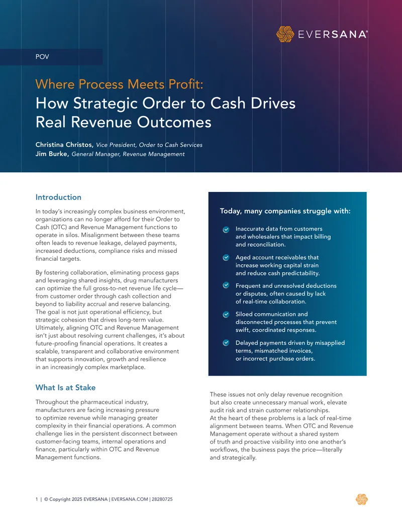 Strategic Order to Cash and Revenue Management Alignment