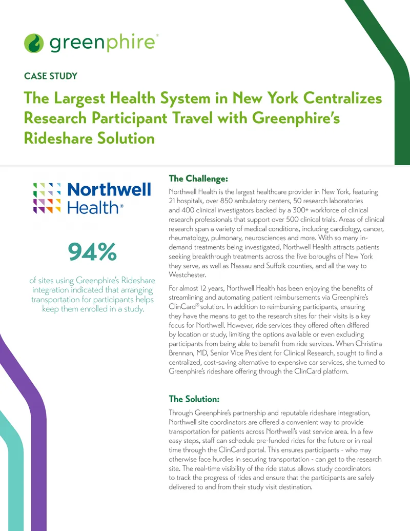 Centralized Rideshare Solution for Research Participants