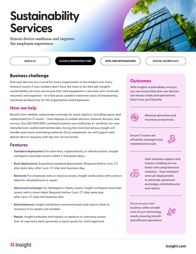 End-User Device Sustainability Services Overview