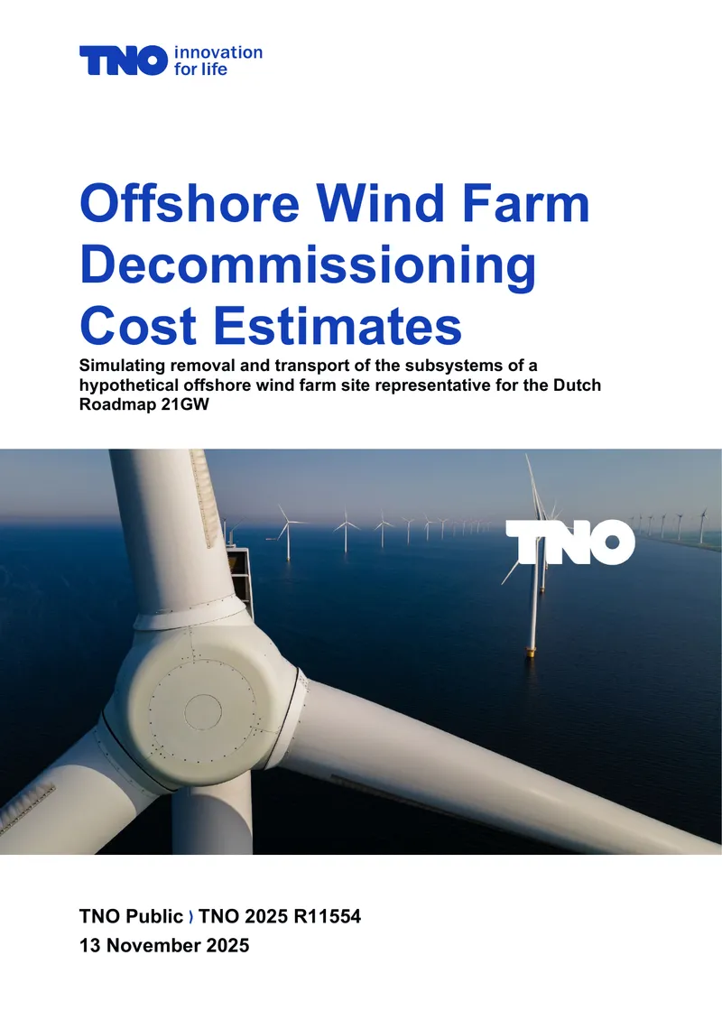 Offshore Wind Farm Decommissioning Cost Estimates