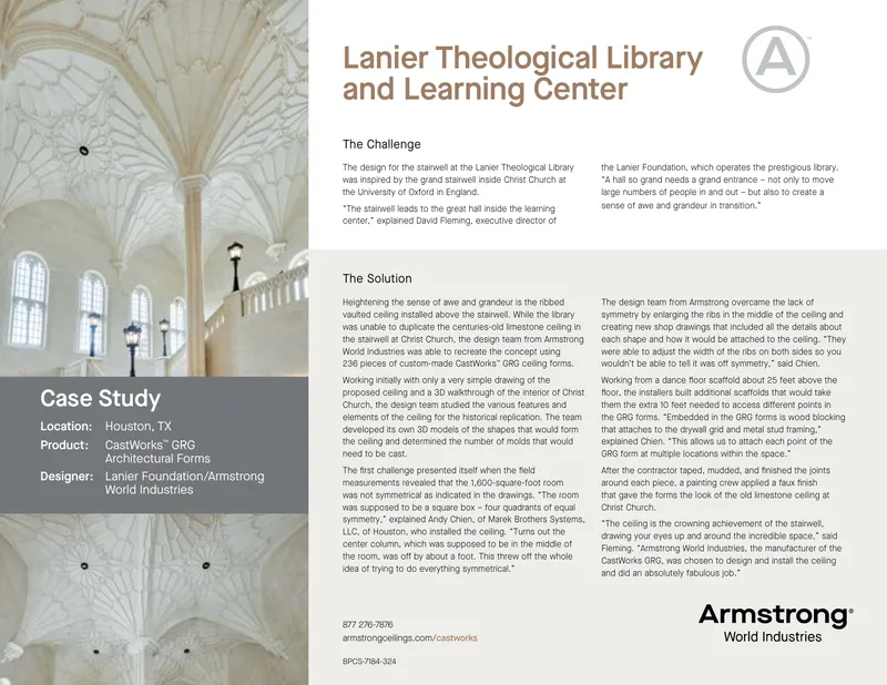 Stairwell Design Case Study at Lanier Theological Library