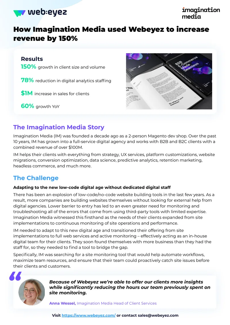 Imagination Media Partnership with Webeyez