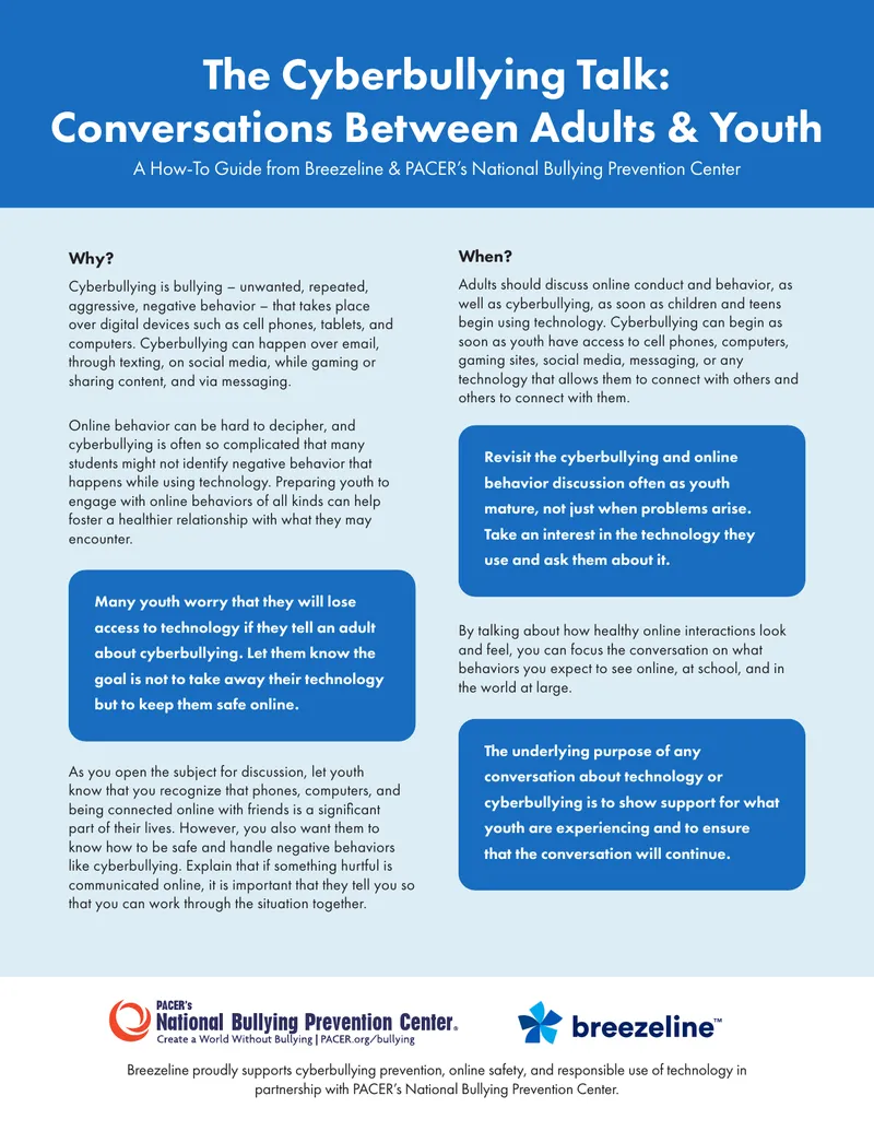 Cyberbullying Prevention Conversations Guide