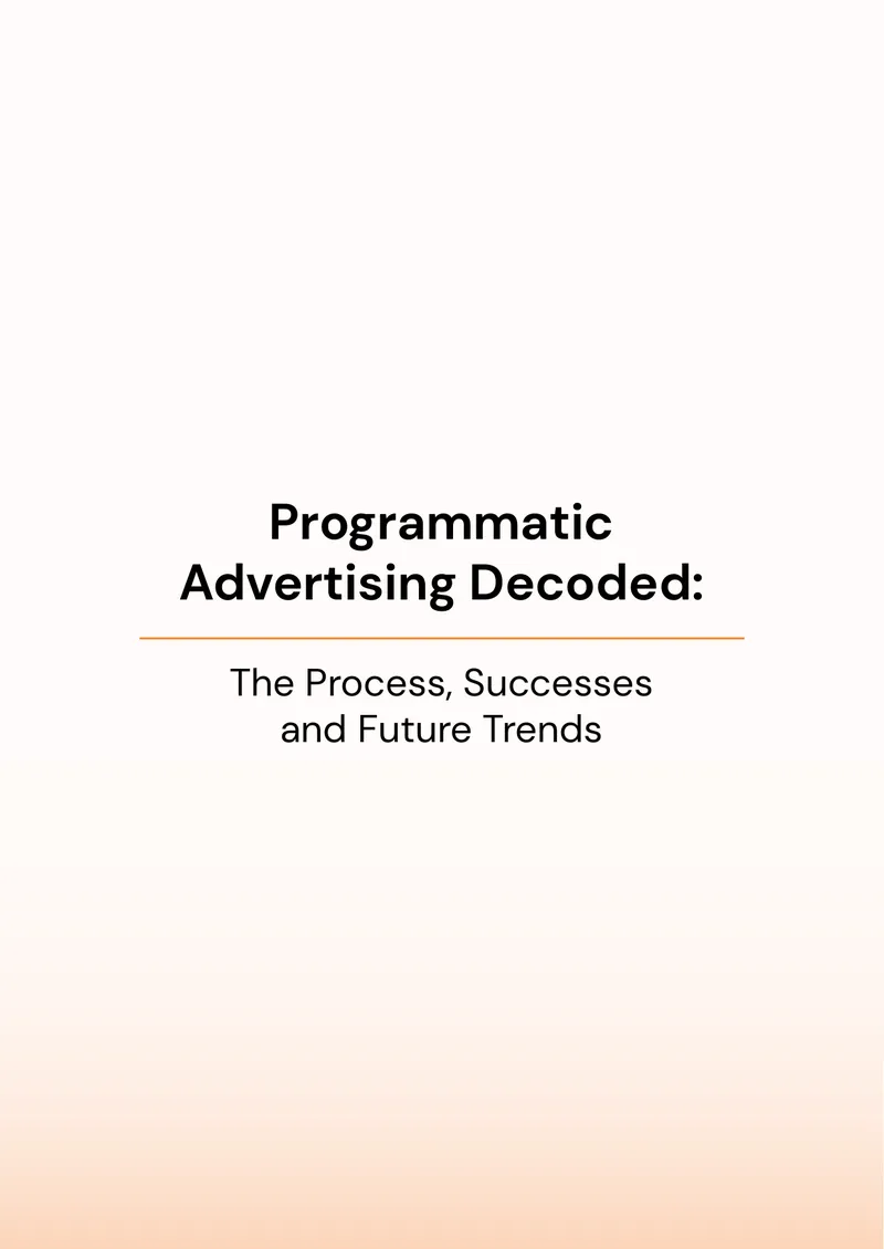 Programmatic Advertising Process and Strategies