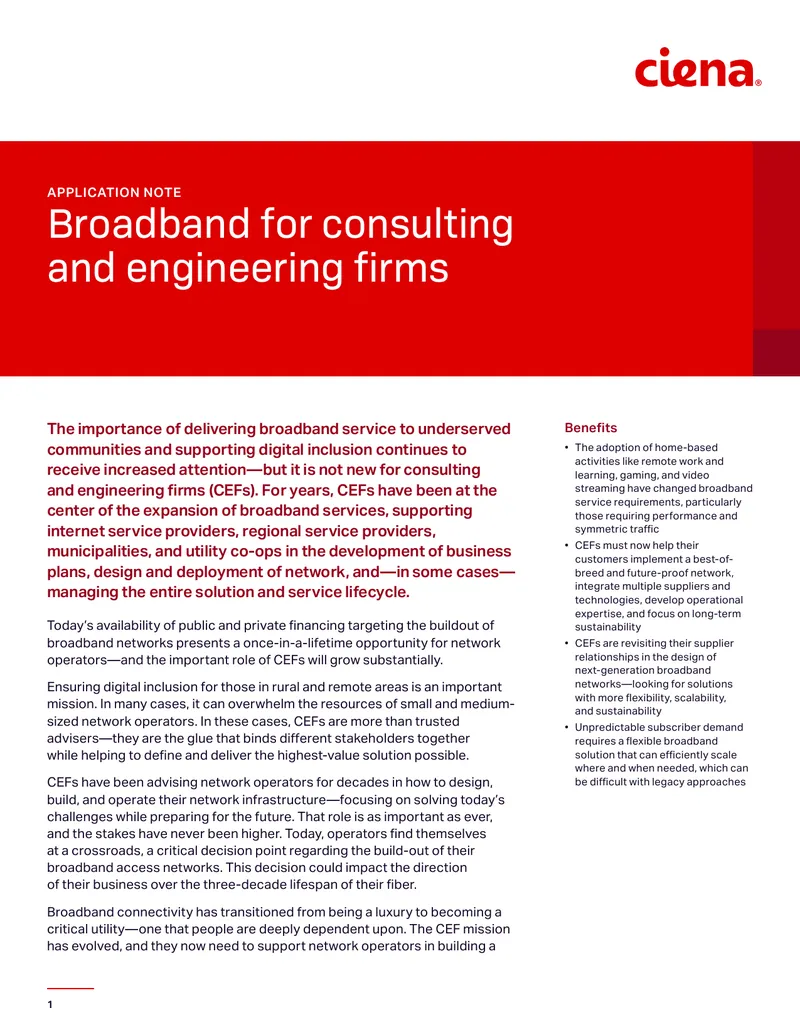 Broadband Solutions for Consulting and Engineering Firms