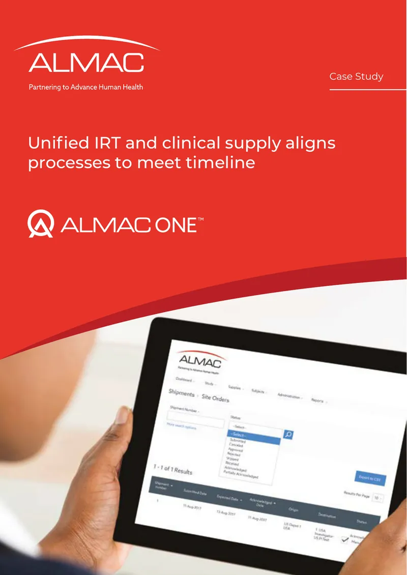 Unified IRT and Clinical Supply Process Alignment