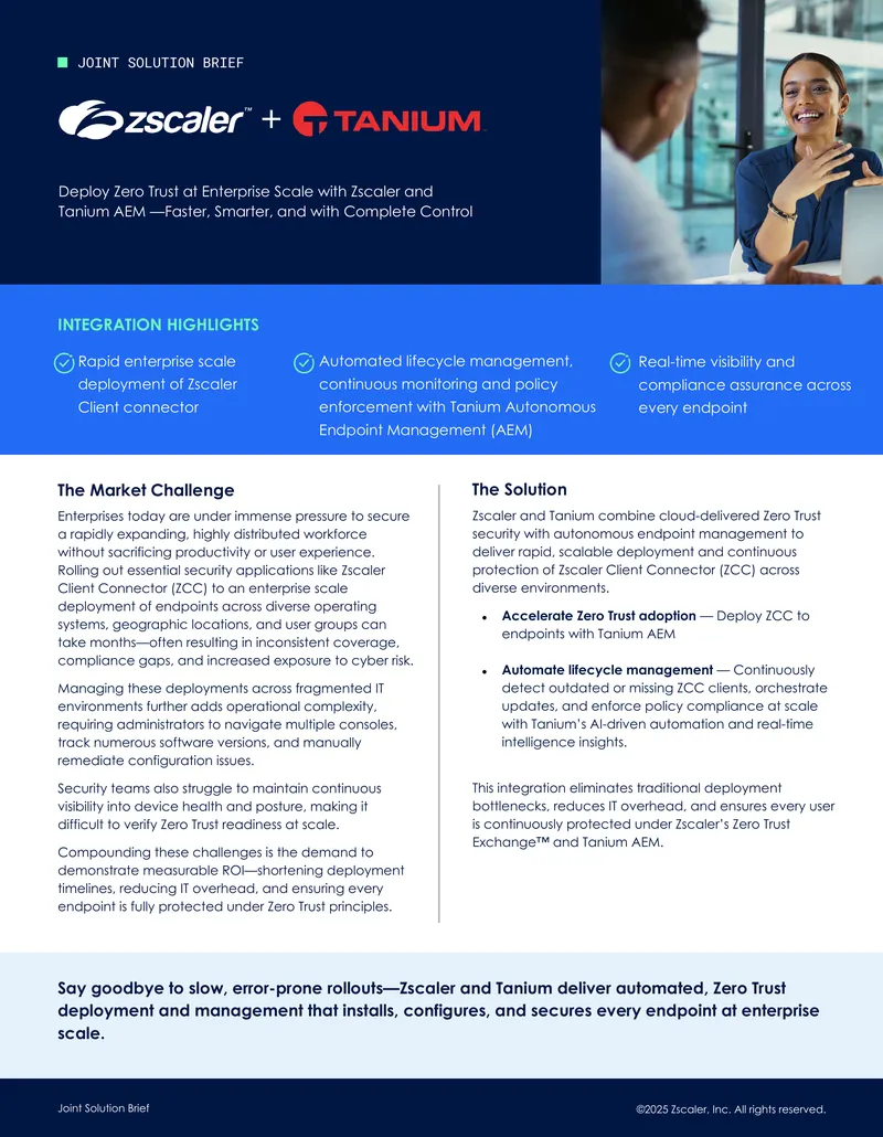 Enterprise Scale Deployment and Management of Zscaler Client Connector