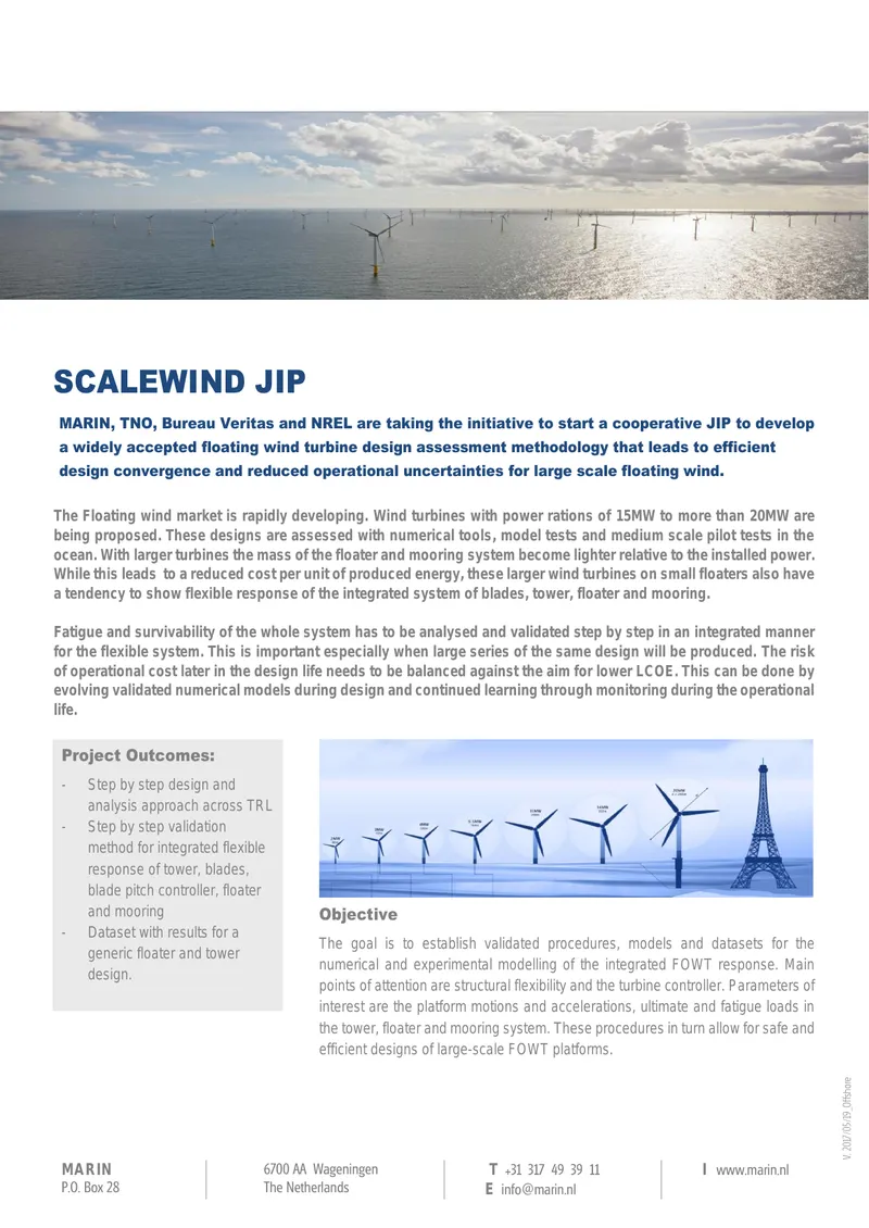 Floating Wind Turbine Design Assessment Methodology