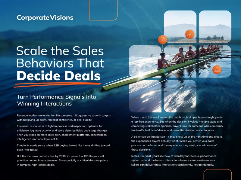 Scaling Sales Behaviors to Enhance Revenue Performance
