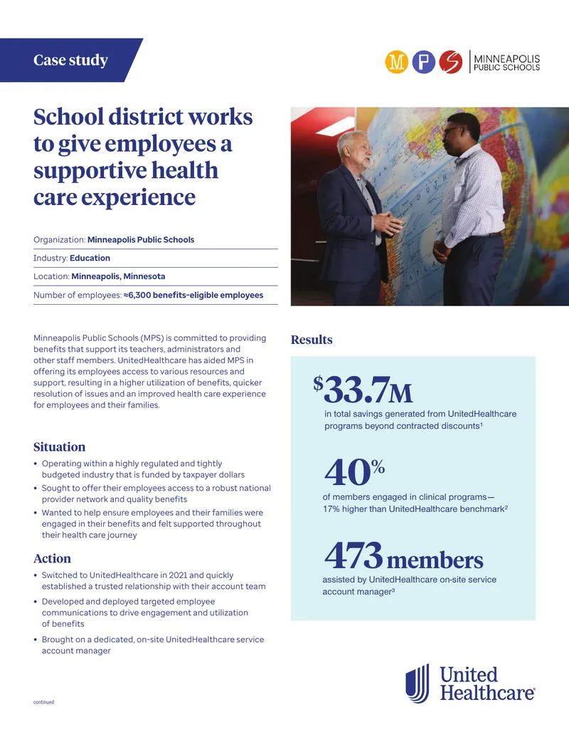 Minneapolis Public Schools Employee Health Care Case Study