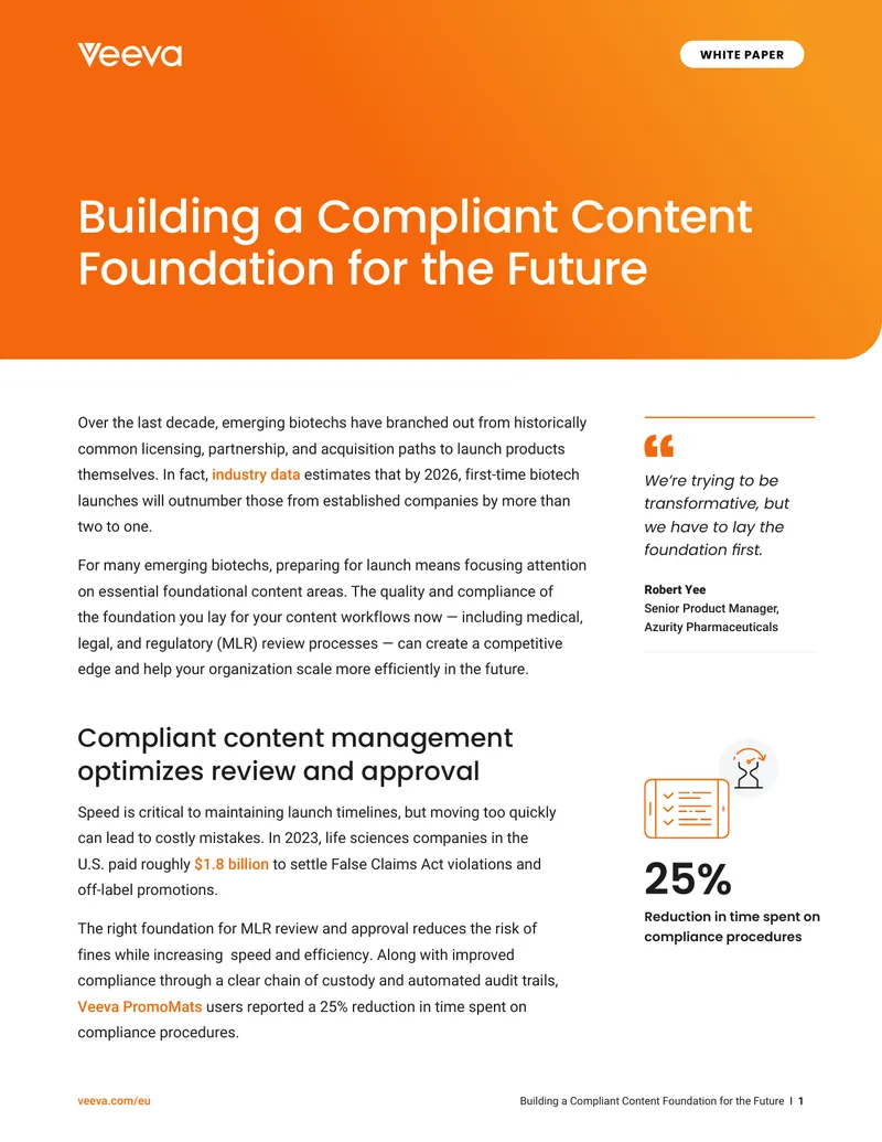 Building a Compliant Content Foundation for the Future