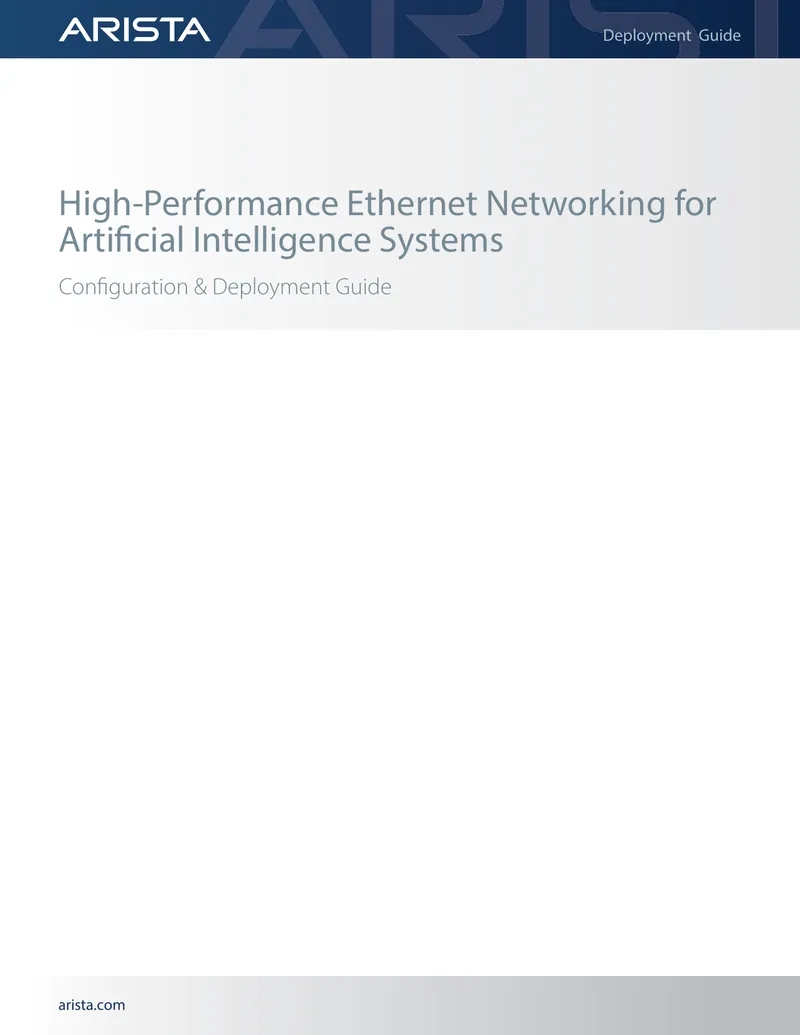 High-Performance Ethernet Networking for AI Systems