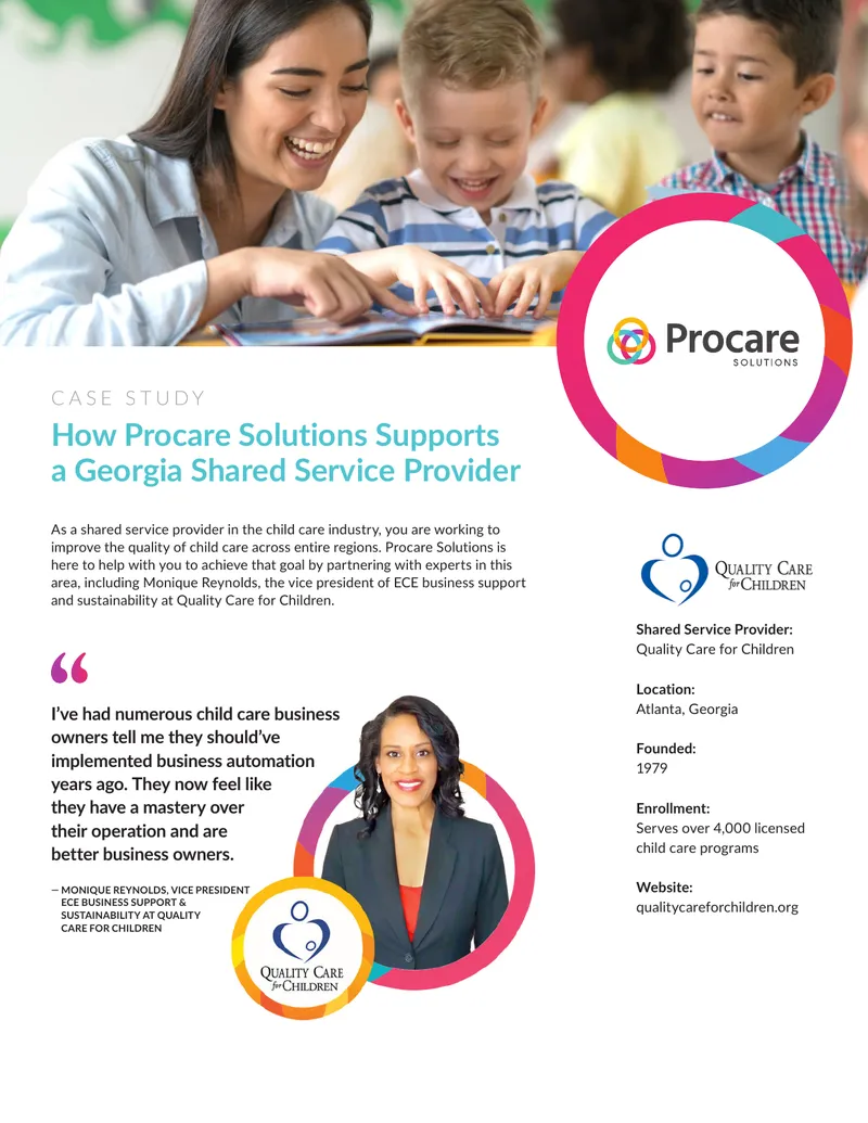Procare Solutions Support for Child Care Providers
