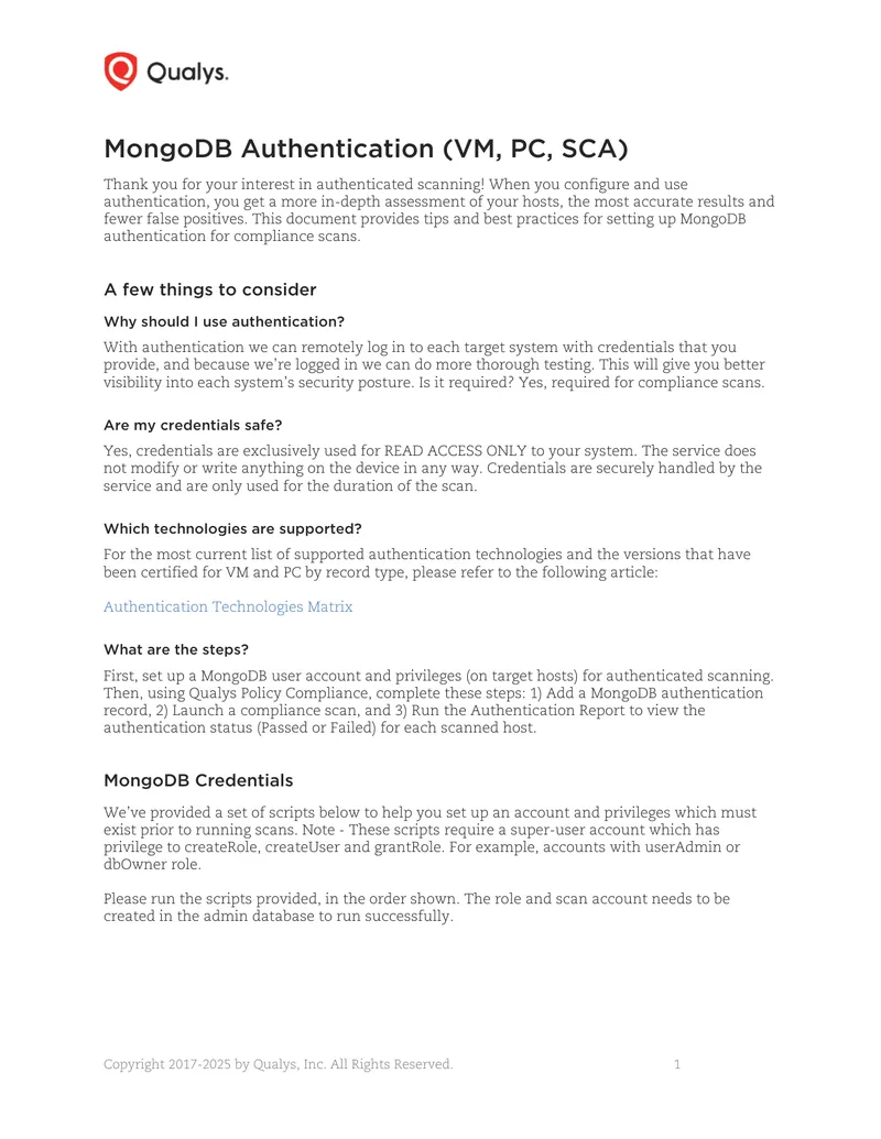 Best Practices for MongoDB Authentication Setup