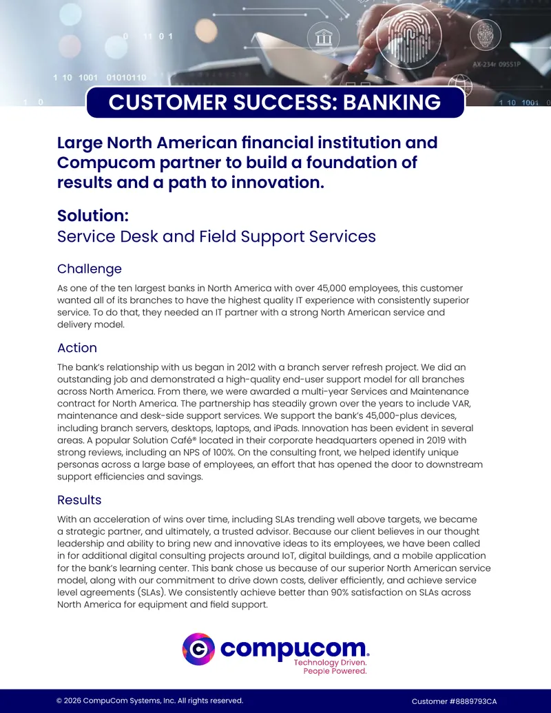 Customer Success Case Study in Banking