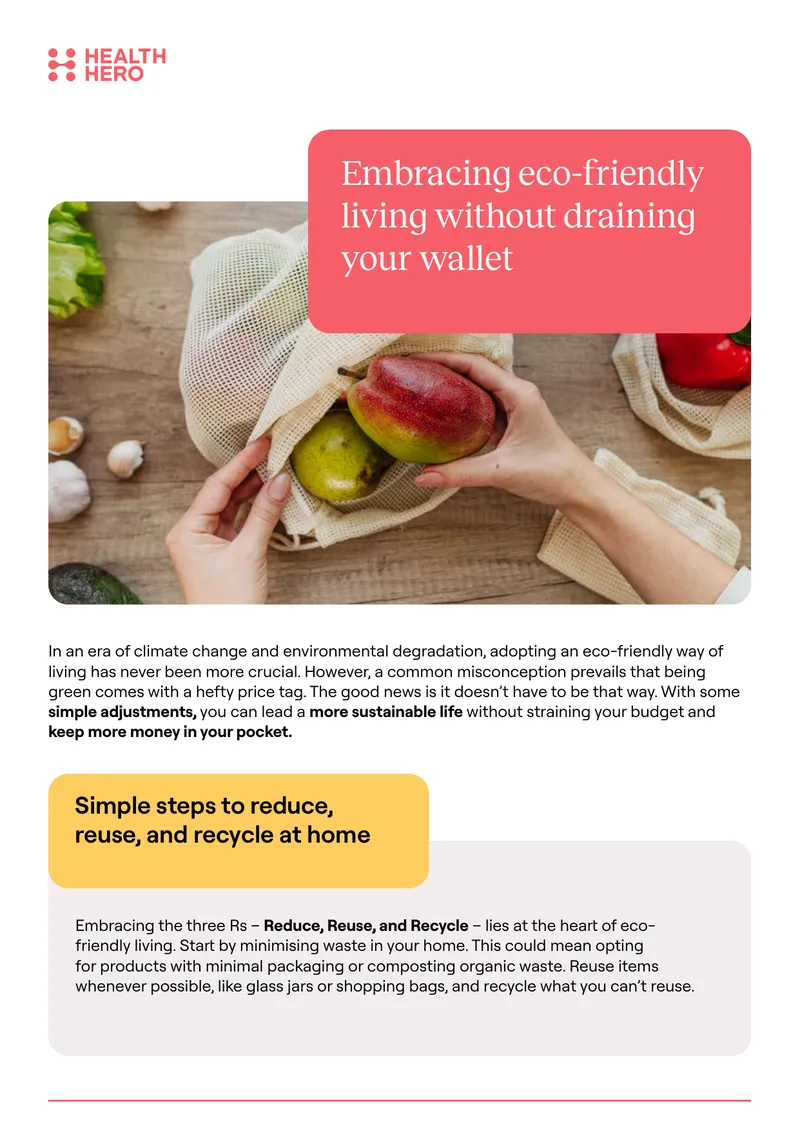 Eco-Friendly Living on a Budget