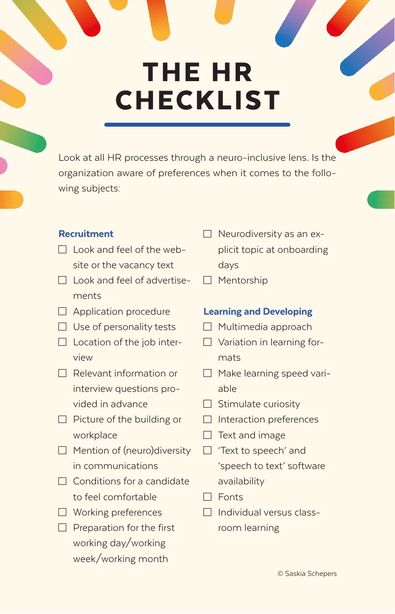 Neuro-Inclusive HR Practices Checklist
