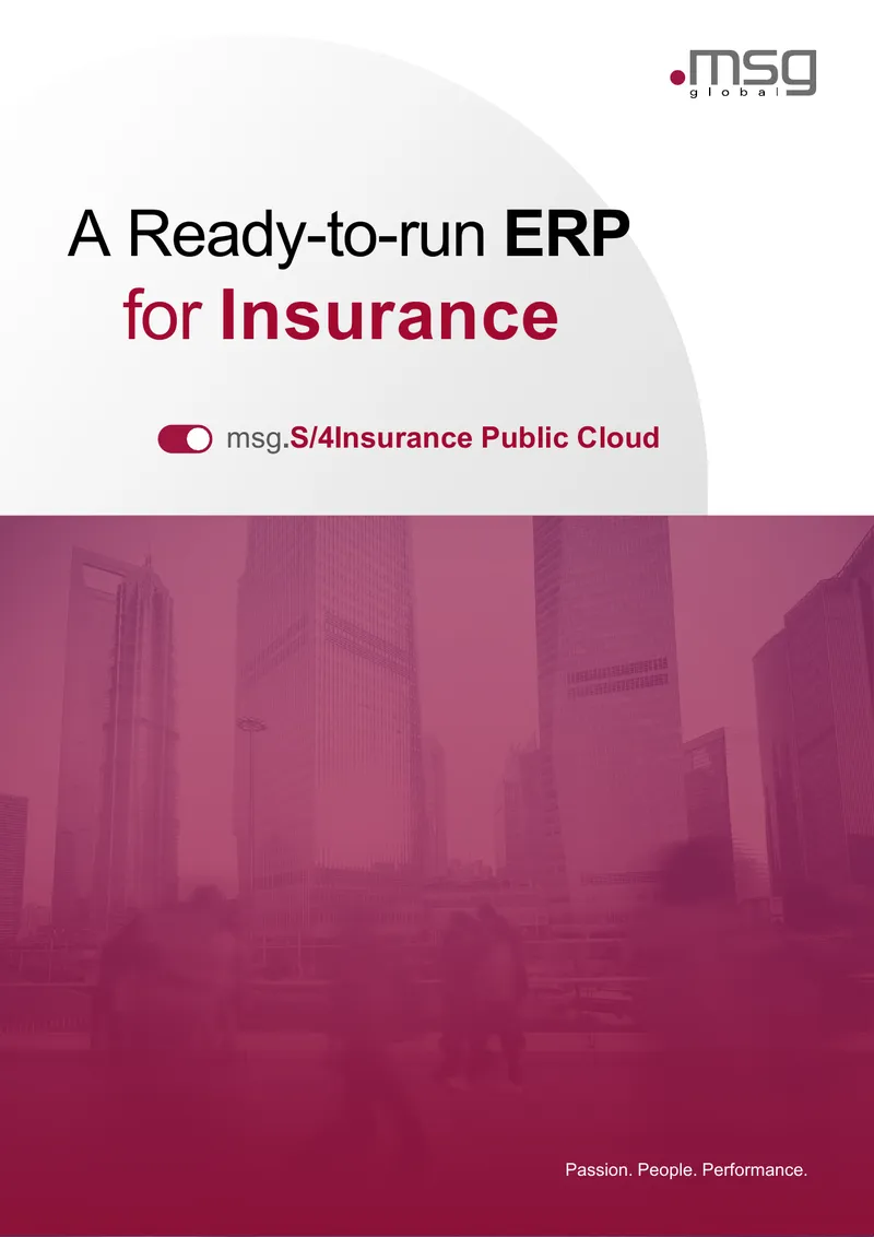 msg.S/4Insurance Public Cloud ERP Solution