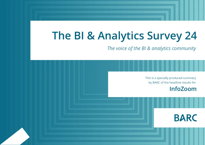 InfoZoom Performance in The BI & Analytics Survey 24