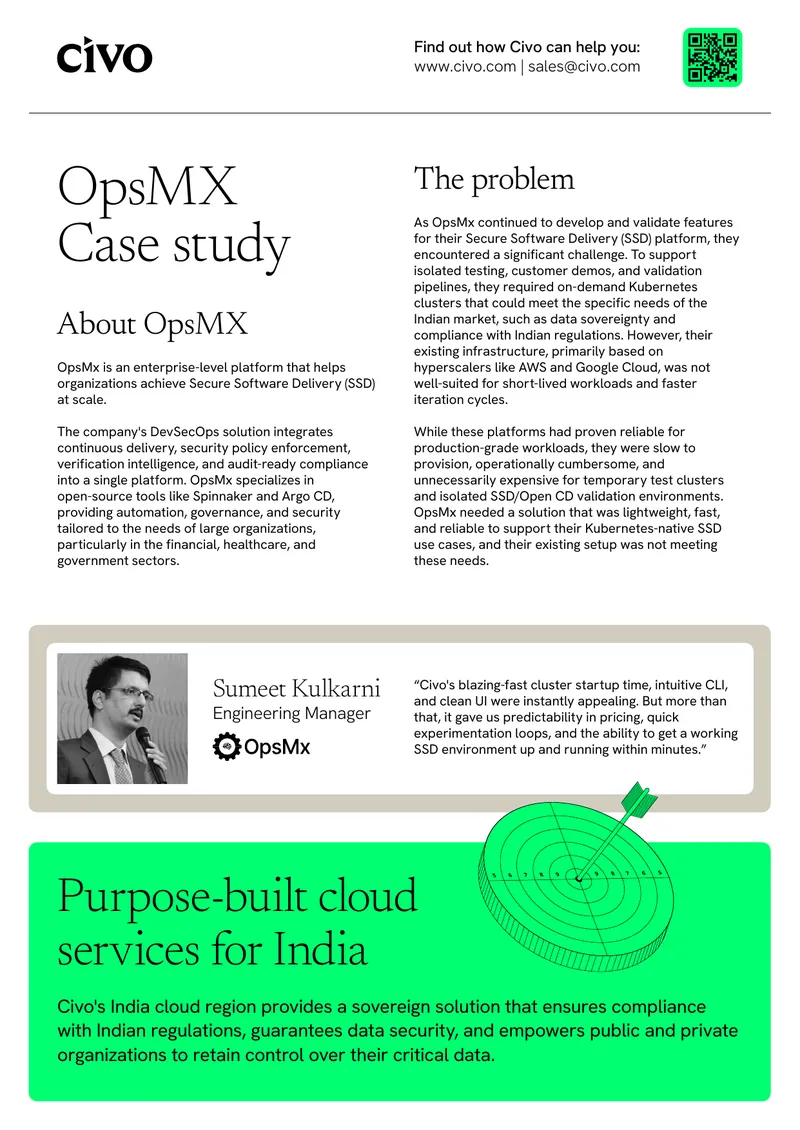 OpsMx Case Study on Civo's Kubernetes Platform