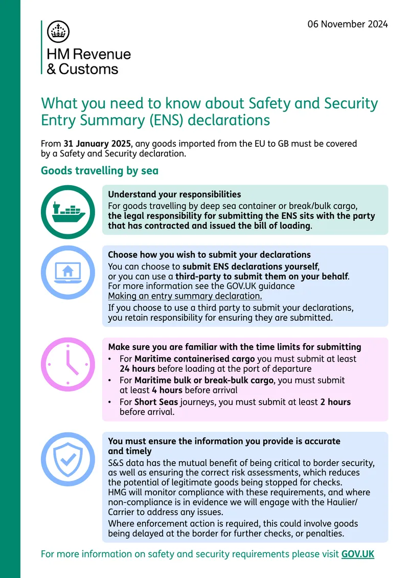 Safety and Security Entry Summary Declarations Guide