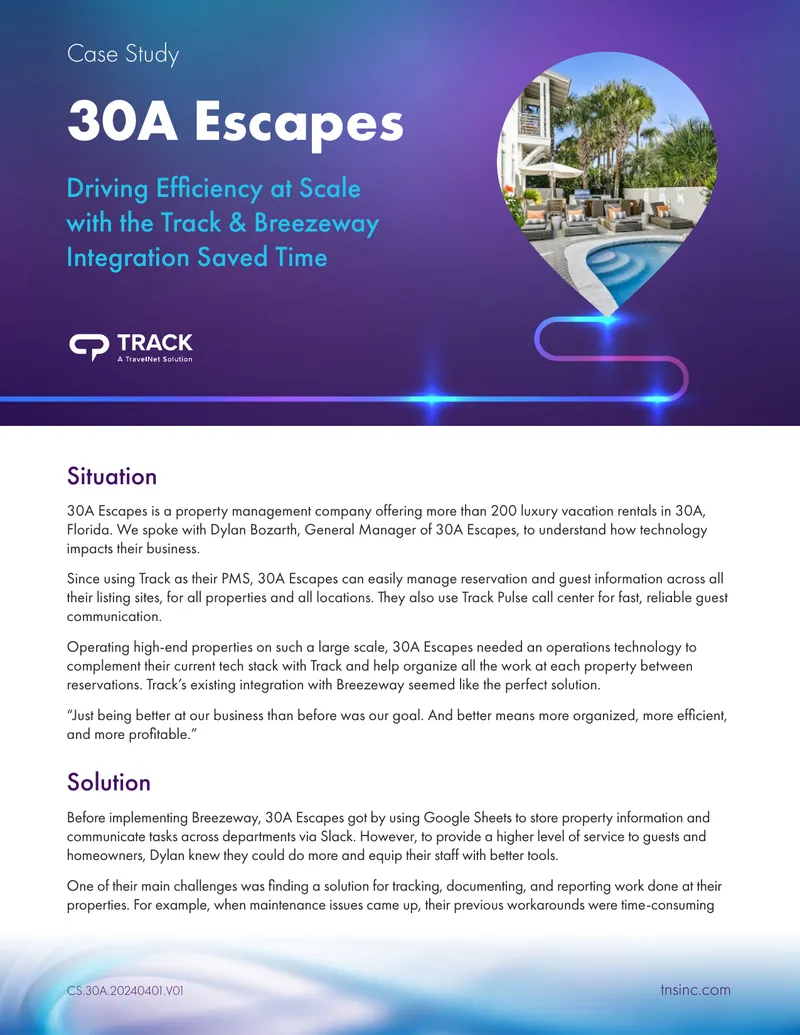 Efficiency Improvement through Track and Breezeway Integration
