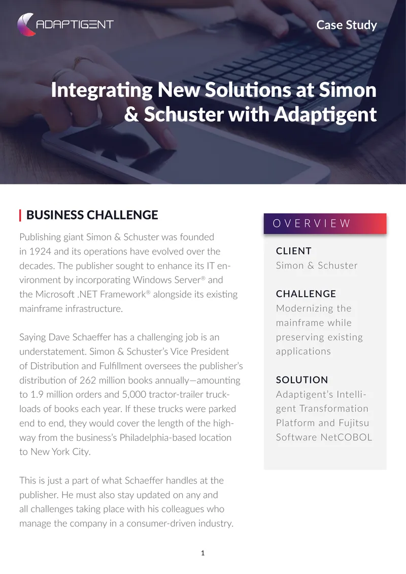 Integrating New Solutions at Simon & Schuster