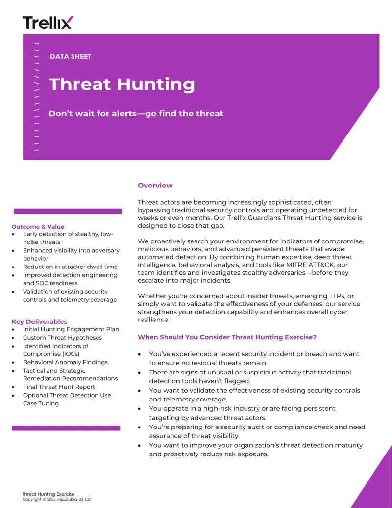 Threat Hunting Service Methodology and Deliverables